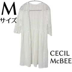 CECIL McBEE セシルマクビー　レースカーディガン　羽織り　Mサイズのサムネイル