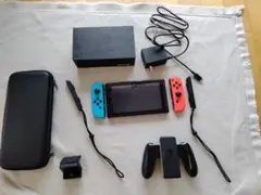 おまけ付中古 Nintendo Switch本体 ネオンブルー/ネオンレッド