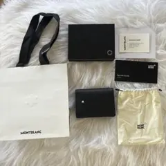 Y*u様 【新品未使用】MONTBLANC 黒 レザー 名刺入れ