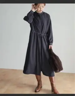 ウエストギャザーワンピース