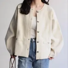 ap retro カーディガン アイボリー