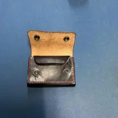 黒レザー ミニトラッカーウォレット