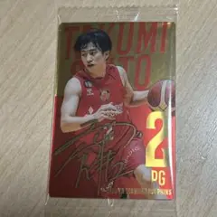 Bリーグ 名古屋ダイヤモンドドルフィンズ 齋藤拓実 箔押しサイン入りmini色紙 名古屋ダイアモンドドルフィンズ齋藤拓実サイン入りユニホーム