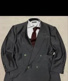 dunhill ダブルブレスト ビジネススーツ グレー