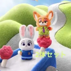 POPMART Zootopia Ace Duoシリーズ ぬいぐるみキーホルダー