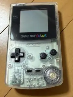 【ジャンク品】 ゲームボーイカラー クリア本体 パープルスケルトン