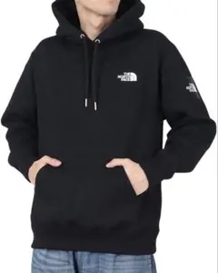 ノースフェイス スクエアロゴパーカー ブラック プルオーバー