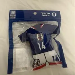サッカー日本代表 ユニフォーム型クッションキーホルダー 伊東純也