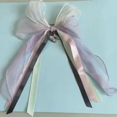 は*つ様 USJ ユニバ　鬼滅の刃　胡蝶しのぶ　ヘアクリップ　リボン