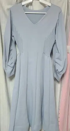 セルフォード ホールガーメントワンピース 水色 38