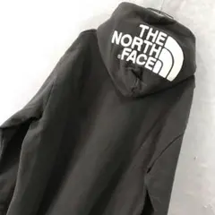 THE NORTH FACE ビッグロゴ スウェット パーカー ブラウン L