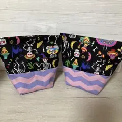 コップ袋セット　巾着袋セット　給食袋セット