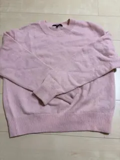 UNIQLO プレミアムラムクルーネックセーター ピンクM