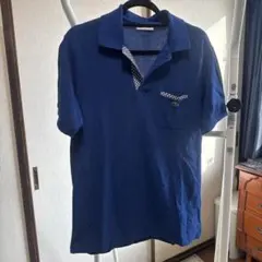 ⭐︎LACOSTE中古品大放出⭐︎LACOSTE 青 ポロシャツ サイズ5