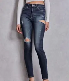 GYDA ダメージスキニーデニム XS