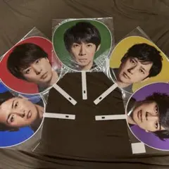 嵐 うちわ 5枚セット 5×20 全員 美品 まとめ売り