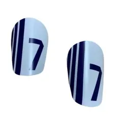 【Sサイズ】ミニ　シンガード サッカー フットサル　レガース　すねあて　7番