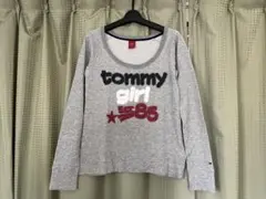 tommy girl トミーガール 杢グレー プリント スエット 美品
