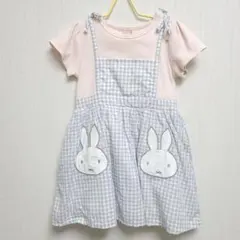 petit main ミッフィー ポケット付き半袖ワンピース 100cm