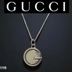 GUCCI Gロゴペンダントネックレス ベネチアンチェーン