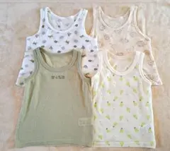 西松屋　メッシュランニング肌着　タンクトップ　ノースリーブ　4枚セット　110