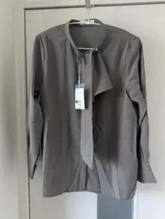 【新品】natural couture 長袖 ブラウス グレー Fサイズのサムネイル