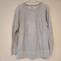 グレー クルーネック トレーナー