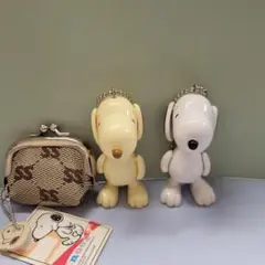 スヌーピー フィギュアと小銭入れセット
