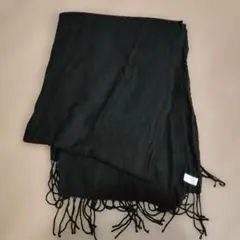 COURIO カシミヤ100% 黒マフラー