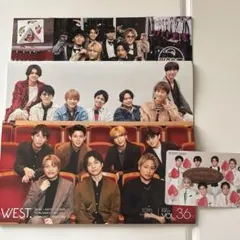 WEST.会報（vol.33,35,36）&バースデーカードセット