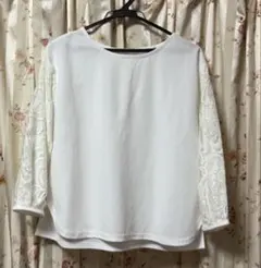 ITS DEMO 七分袖ブラウス ホワイト タグなし未着用 お値下げ