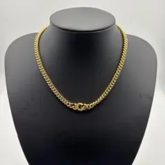 【美品・希少】Christian Dior ネックレス喜平 ロゴ ラインストーン