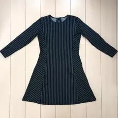 【美品】フェリシモ IEDIT ストライプワンピース