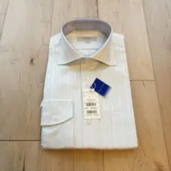 【新品未使用】D'URBAN ワイドカラー長袖ワイシャツ