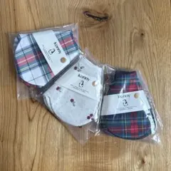 【ホリデー限定✴︎数量限定】konny コニースタイ チェック クランベリー 3枚