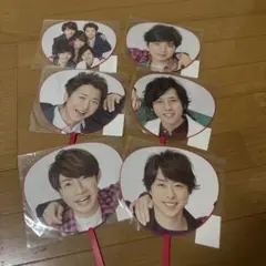 嵐　5×20 ミニうちわ 6枚セット　(他とセットも可能)
