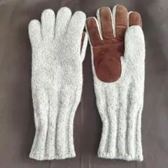 メンズウール&スエードのグローブ5本指【Fownes】