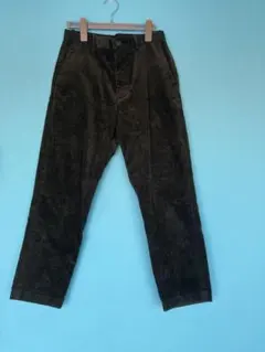 ユニクロ　UNIQLO EZYアンクルパンツ（コーデュロイ） S オリーブ