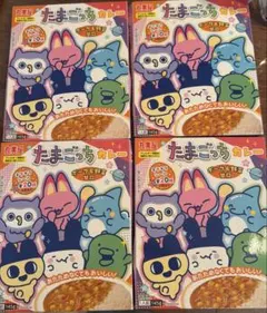 たまごっちカレー　丸美屋　シール　4箱セットのサムネイル