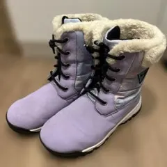 【値下げ】Ni-mo ファー付き紫色ブーツ 22cm