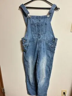 デニムオーバーオール Lサイズ 綿100%