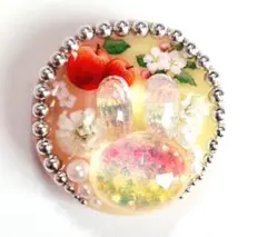 うさぎ2点セットレジンヘアゴムブローチ - メルカリ