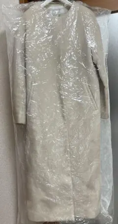 NATURAL BEAUTY BASIC ロングコート アイボリーのサムネイル