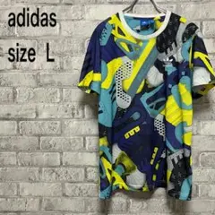 【adidas】アディダス Tシャツ Lサイズ お洒落 カッコイイ 派手柄