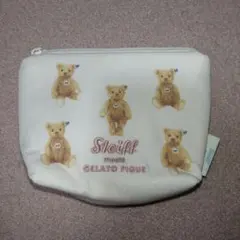 Steiff meets GELATO PIQUE ポーチ