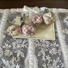 リバティチューリップヘアゴム2個セット