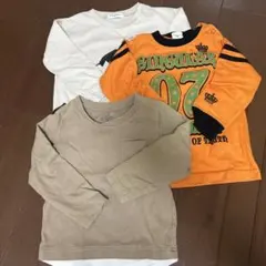 長袖カットソー3着セット95~100cm