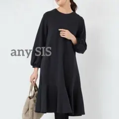 【洗える】ポンチフレア ワンピース anySIS エニィスィス ワンピース美品
