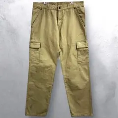 ベージュ ワークパンツ