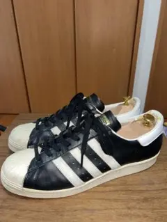 adidasスーパースターSUPER STAR 80s黒白29.5美品2012年